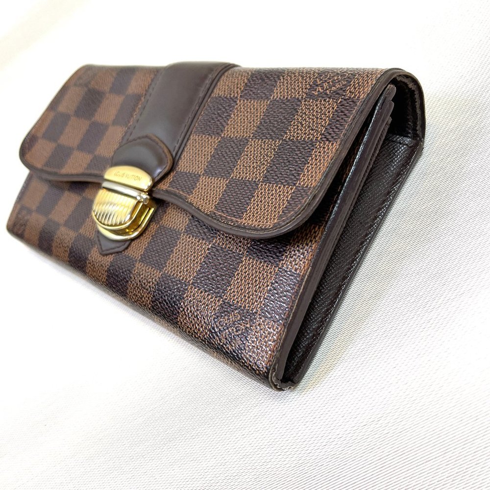 Auc Louis Vuitton Damier Ebene Sistina Long Wallet CA3069 - Picture 9 of 14